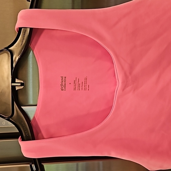 💕GIRLFRIEND COLLECTIVE💕 Bella Scoop Neck Tank Top ~ Bubblegum Pink Small S NWT - Picture 7 of 11